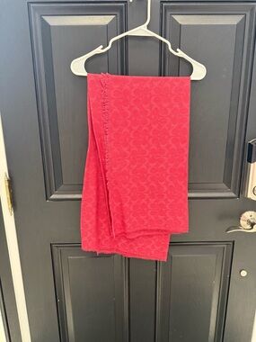 Reddish Pink Coach Scarf